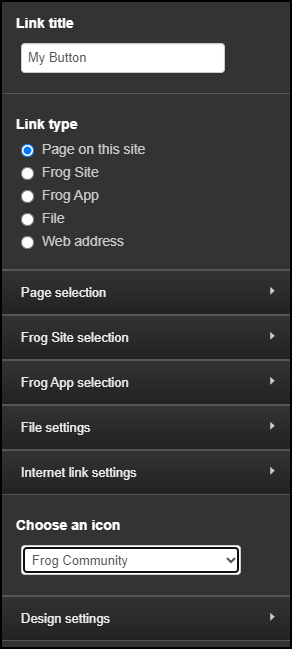 Widget preferences